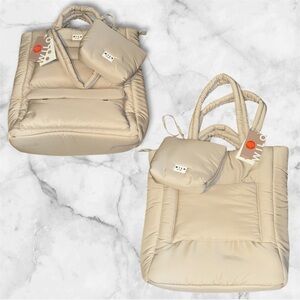 NWT Wilo the Label Clay Cargo Pocket Tote
